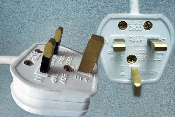 BS plug with fuse