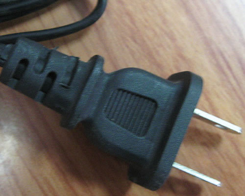 two flat pin plug